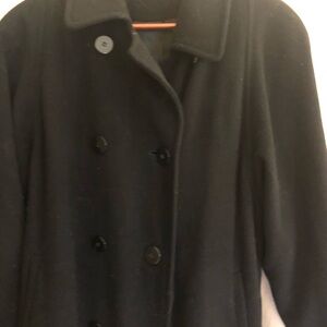Classic Black Peacoat